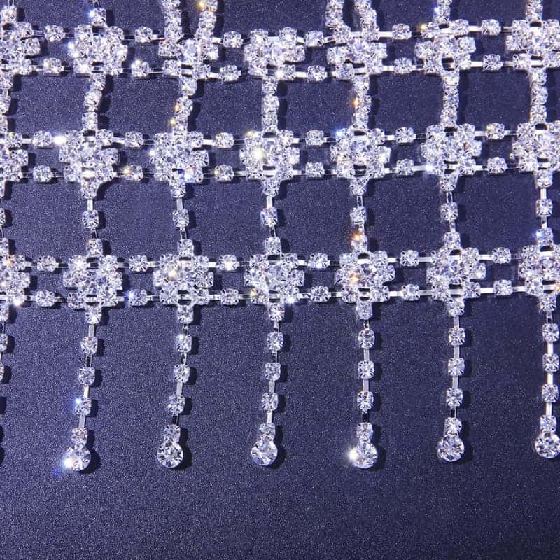 Luxury Rhinestone Bra - Crystal Body Chain for Brides