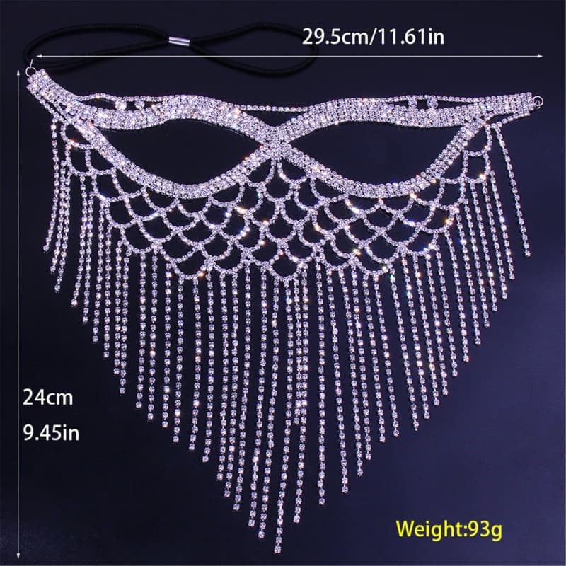 Sexy Rhinestone Face Mask - Sparkling Party Accessory