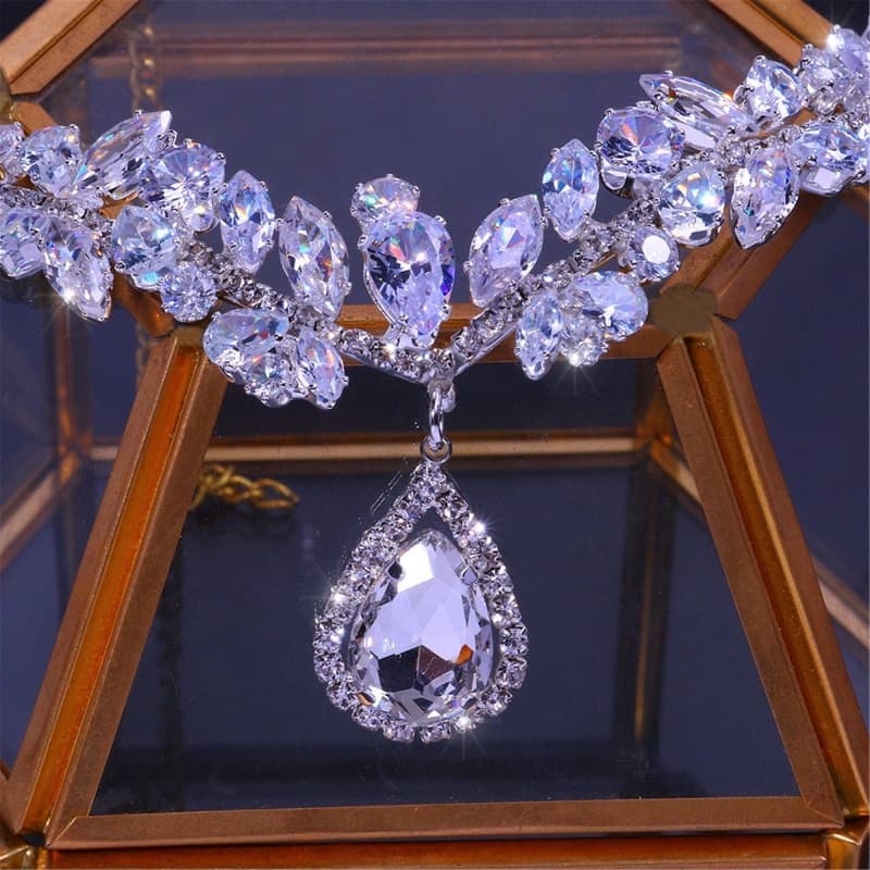 Luxury Rhinestone Bridal Headpiece - Sparkling Hair Jewelry