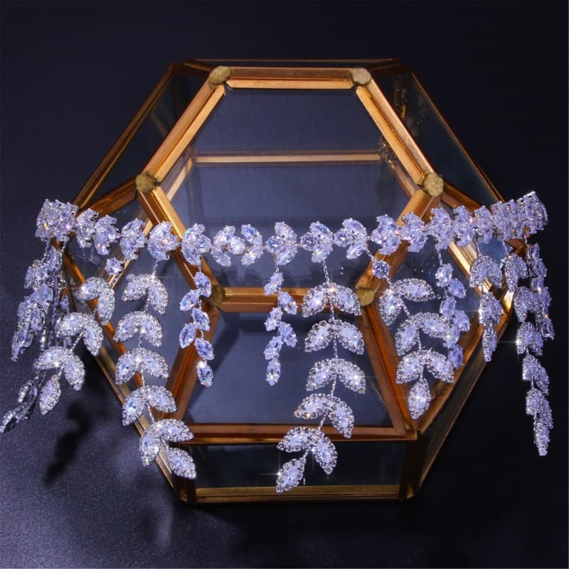 Luxury Rhinestone Head Chain - Sparkling Bridal Crown