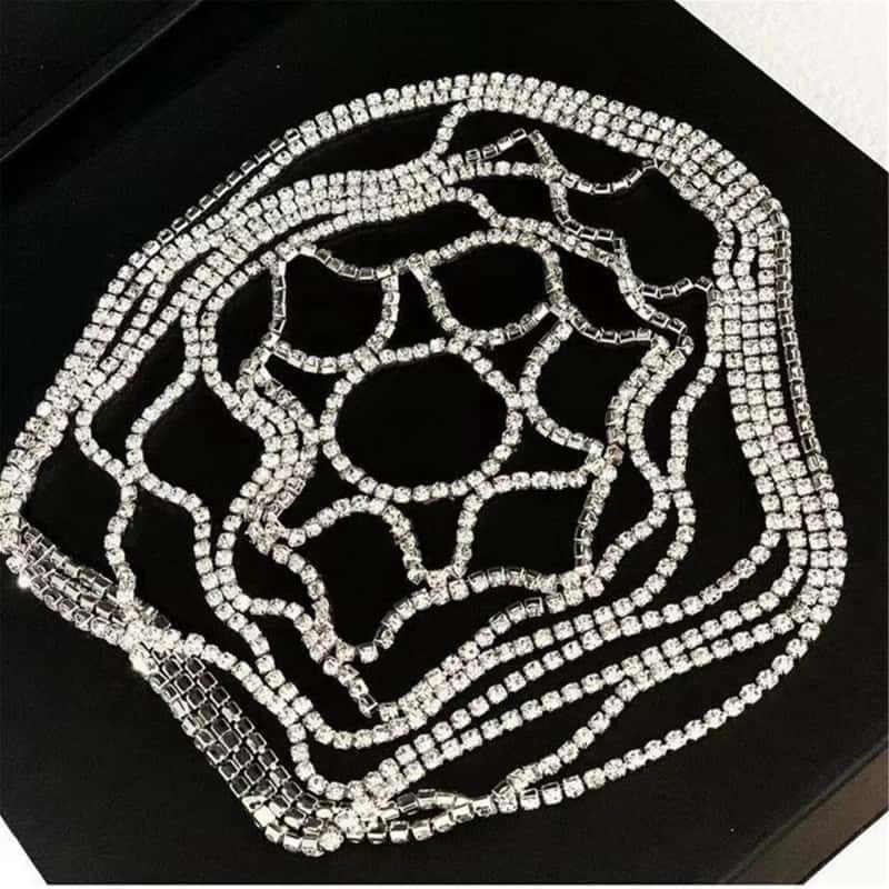 Charm Rhinestone Bridal Head Chain - Wedding Hair Jewelry
