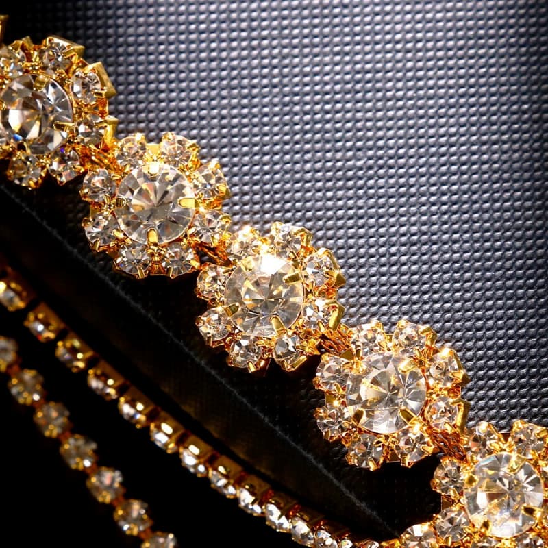 Sexy Rhinestone Face Mask - Sparkling Party Masquerade