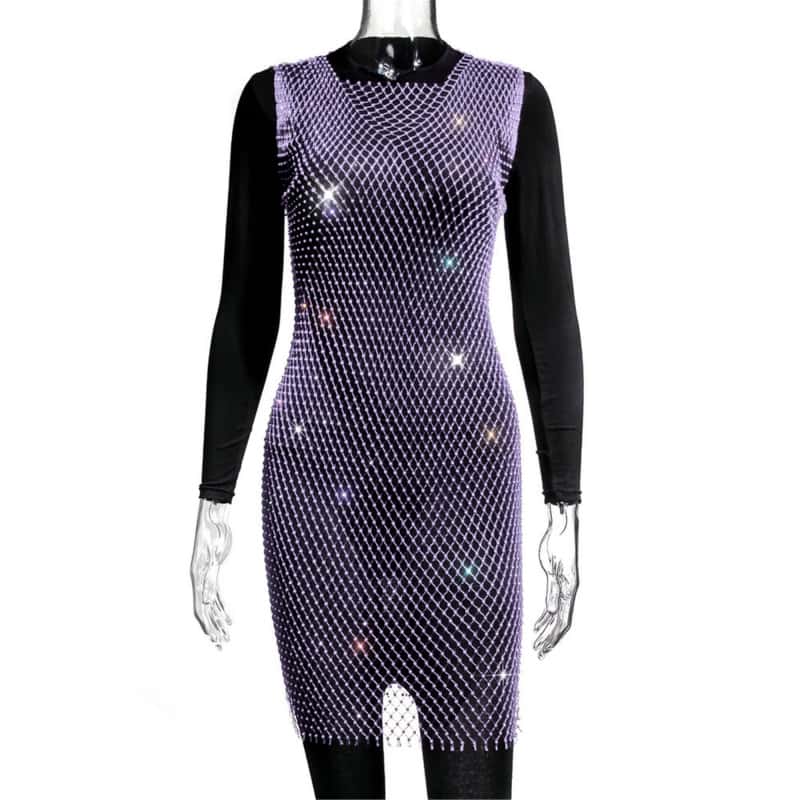Sexy Sequin Dress - Sparkling Rhinestone Gown