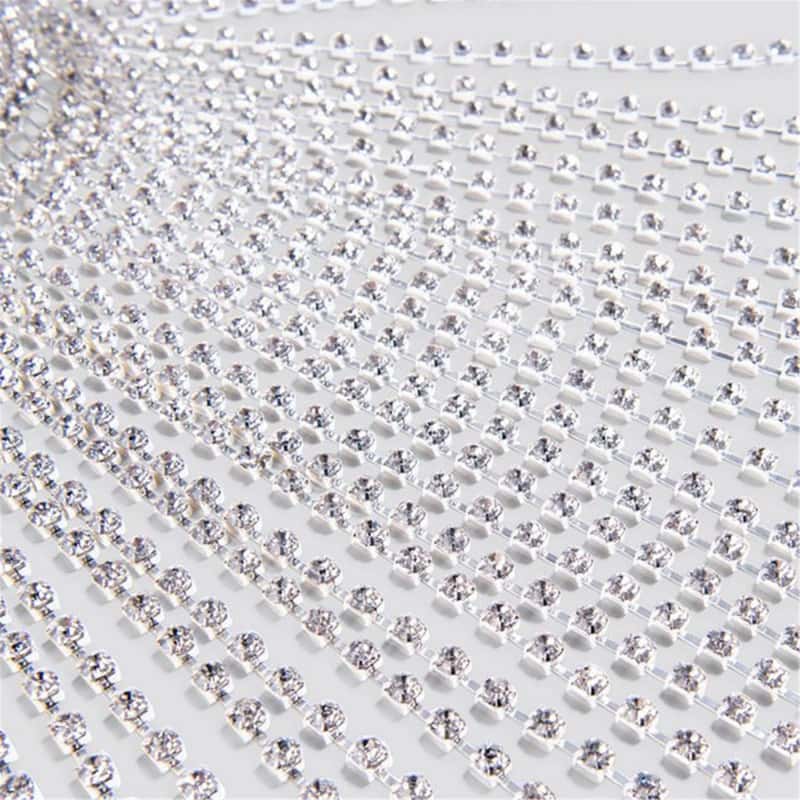 Rhinestone Hair Chain - Sparkling Bridal Headpiece