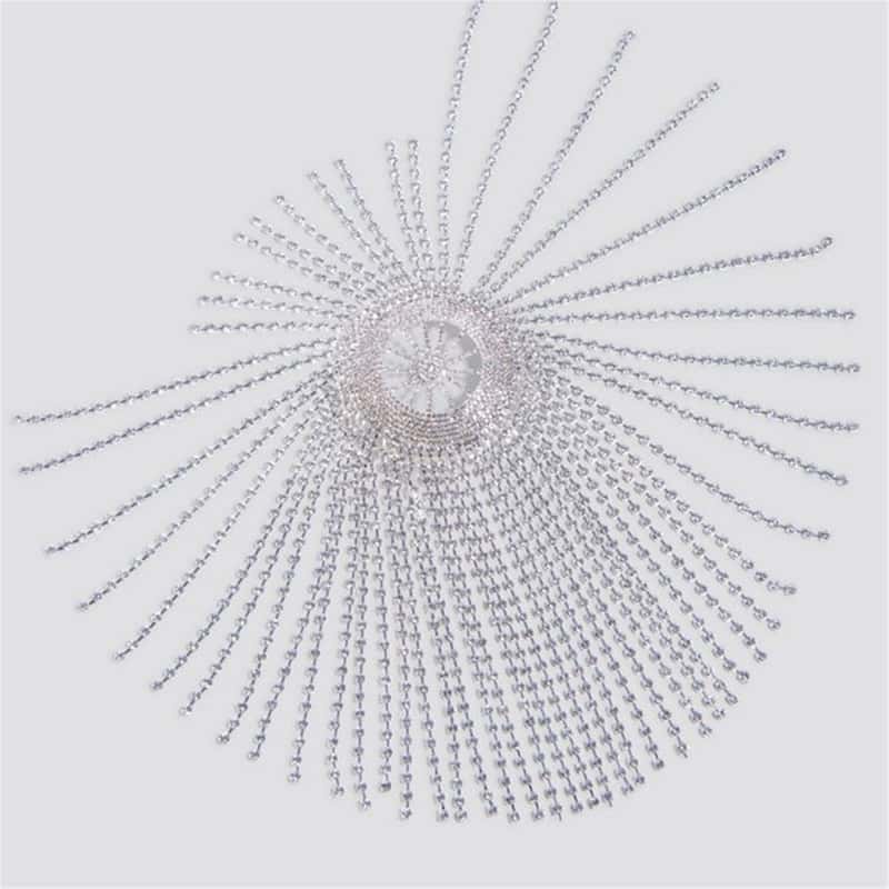 Rhinestone Hair Chain - Sparkling Bridal Headpiece