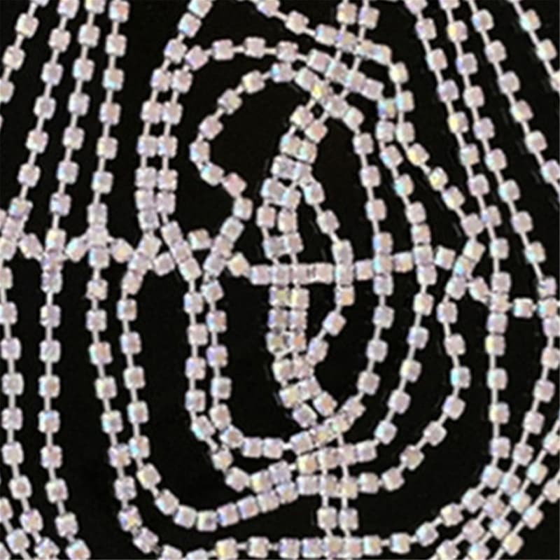Charm Rhinestone Bridal Hair Chain - Sparkling Wedding Headpiece