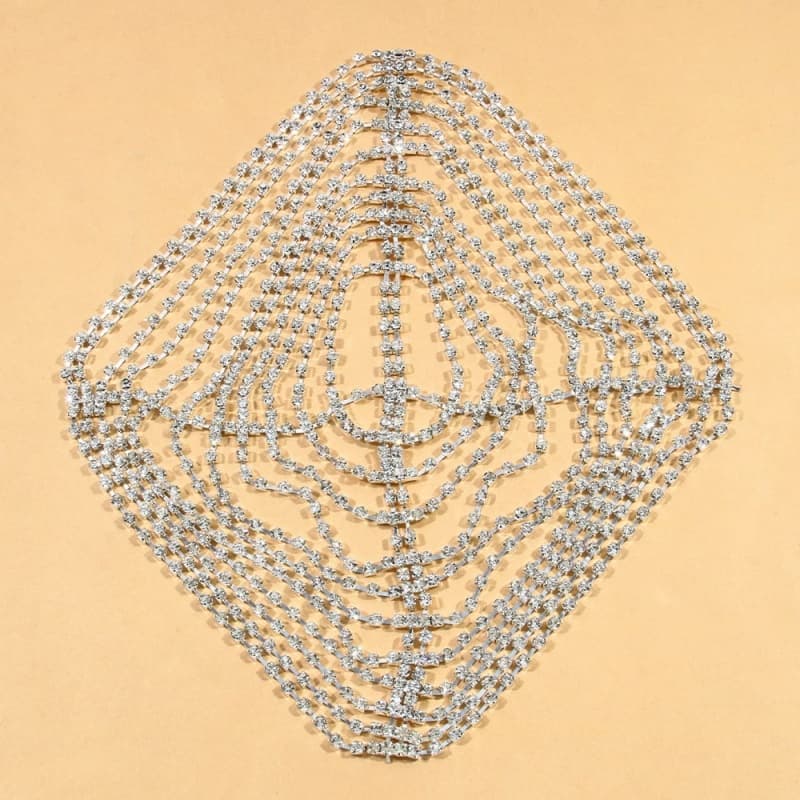 Charm Rhinestone Bridal Hair Chain - Sparkling Wedding Headpiece