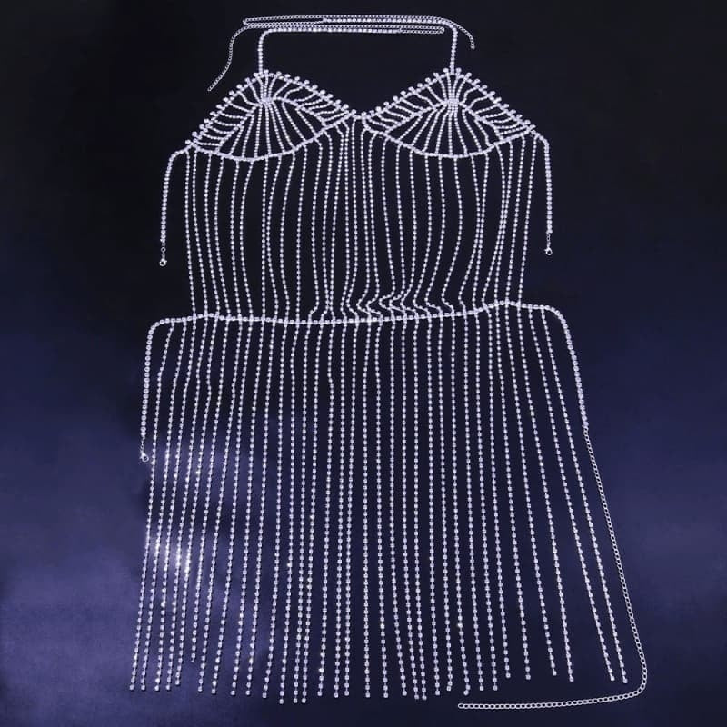 Sexy Rhinestone Bodycon Dress - Sparkling Party Dress