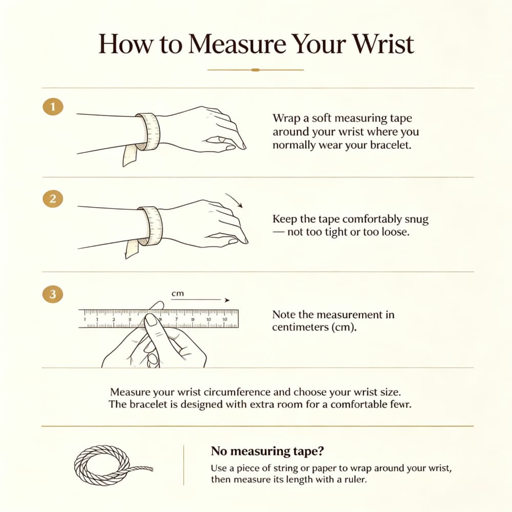 How to Measure Your Wrist for a Crystal Bracelet