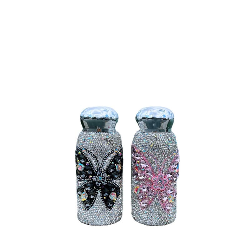 260ML Rhinestone Mushroom Pocket Tumbler - Insulated Stainless Steel Cup