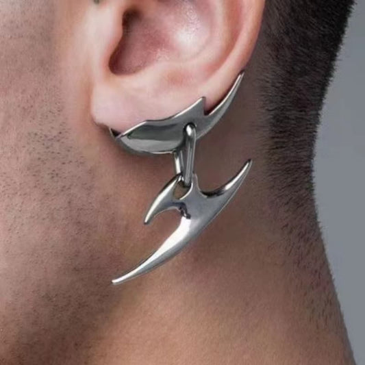 Cyberpunk Mechanic Ear Cuffs No Piercing Blade Ear Climbers Unisex