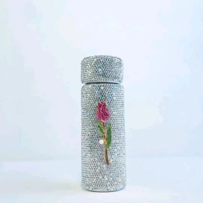 150ML Floral Stainless Steel Pocket Tumbler - Vacuum Insulated Hot Cold Cup