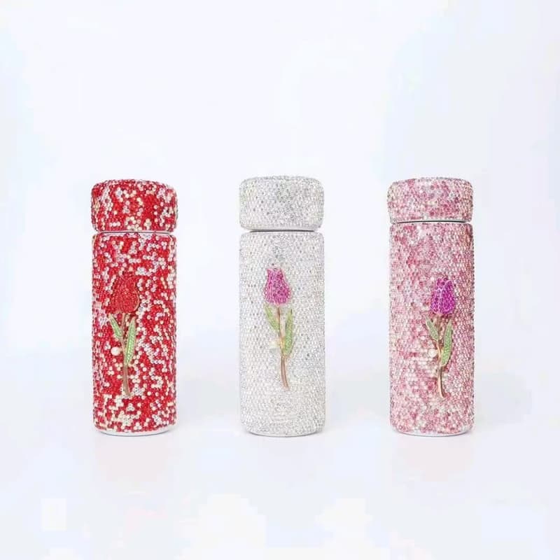 150ML Floral Stainless Steel Pocket Tumbler - Vacuum Insulated Hot Cold Cup
