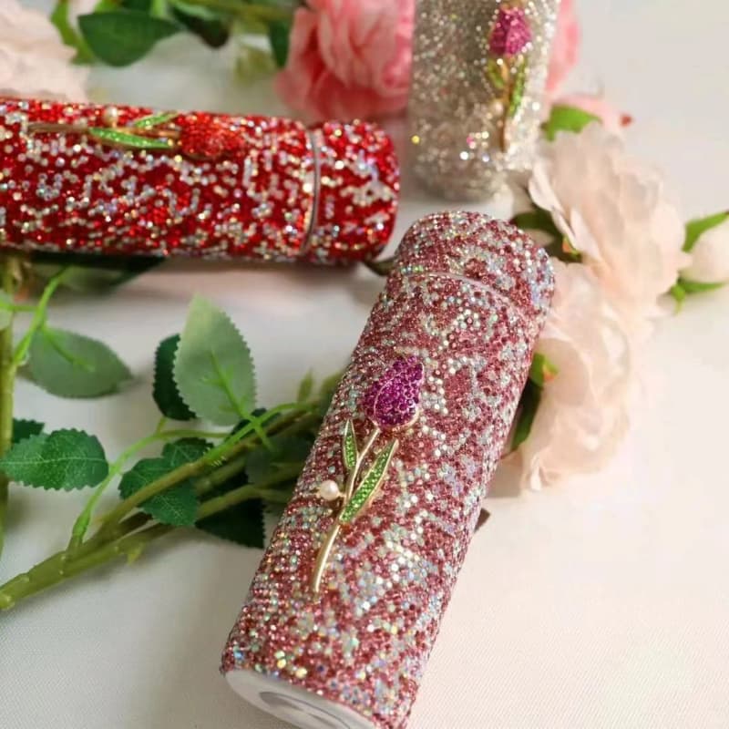 150ML Floral Stainless Steel Pocket Tumbler - Vacuum Insulated Hot Cold Cup