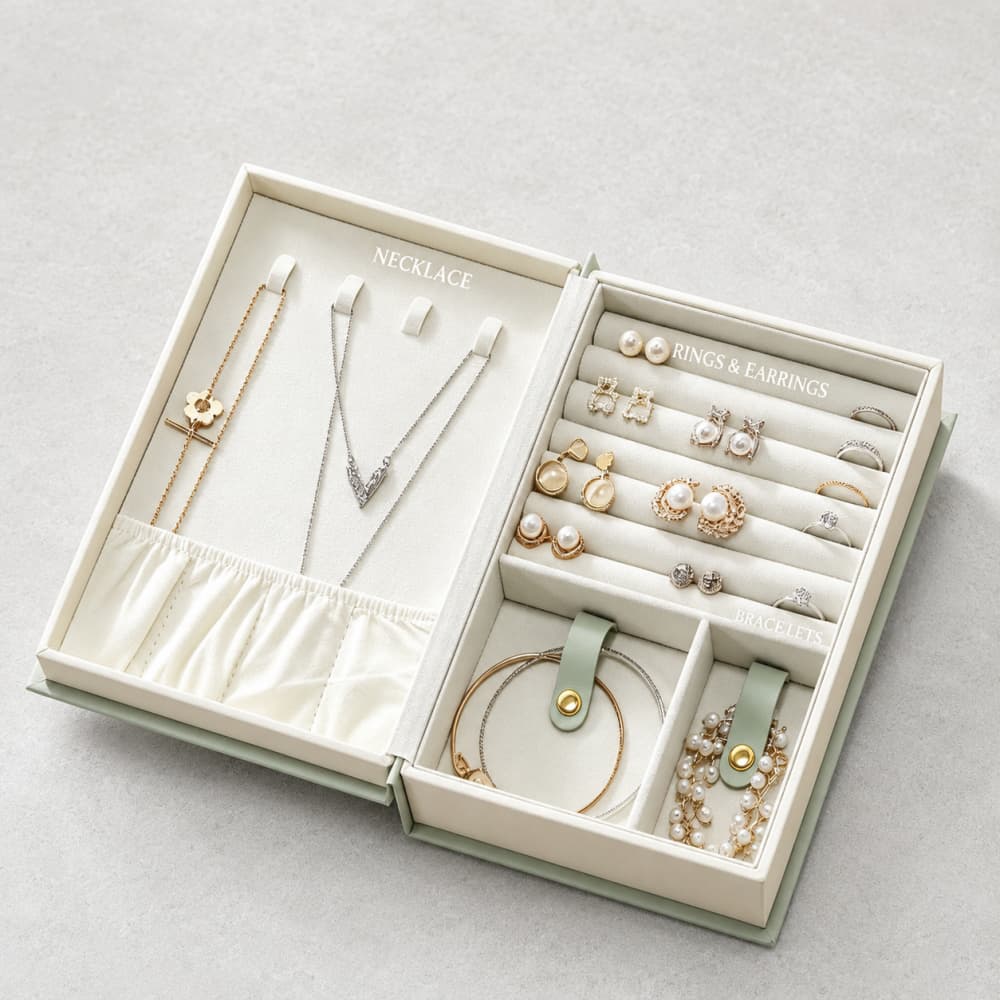 Hidden Chapter｜Book-Shaped Jewelry Organizer for Rings, Earrings & Necklaces