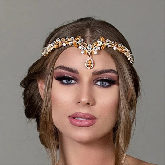 Luxury Rhinestone Bridal Headpiece - Sparkling Hair Jewelry