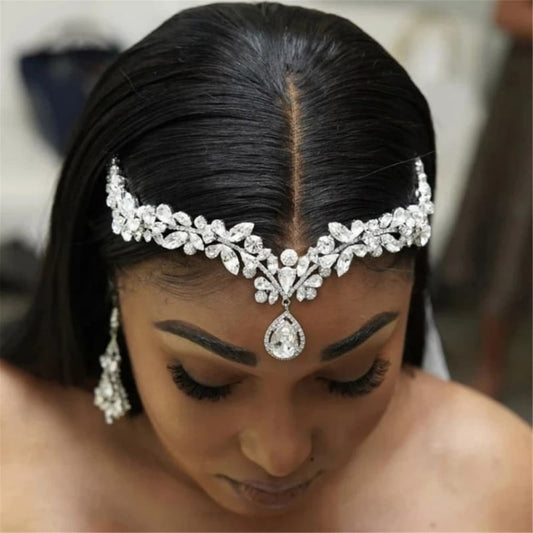 Luxury Rhinestone Bridal Headpiece - Sparkling Hair Jewelry