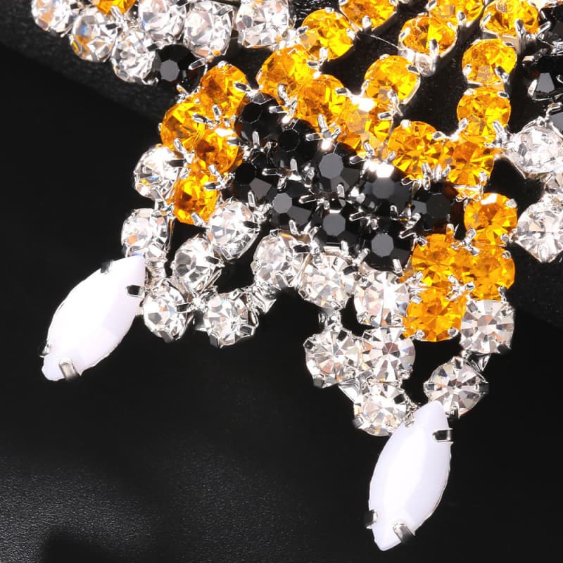 Rhinestone Face Mask Halloween Costume Accessory Glam Party Mask