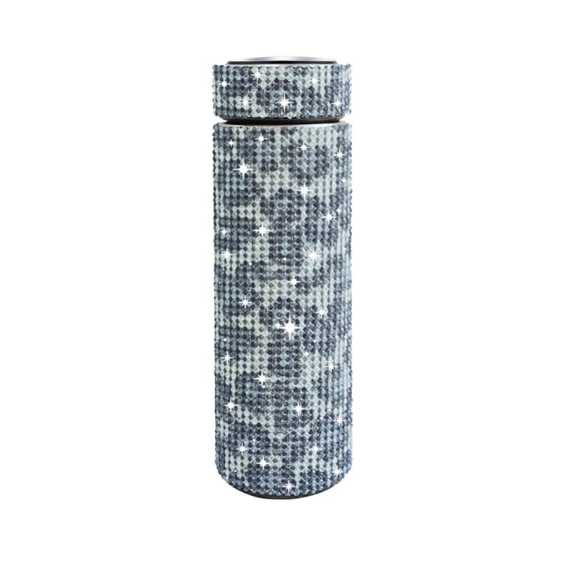 500ml Stainless Steel Rhinestone Smart Tumbler with LED Temperature Display