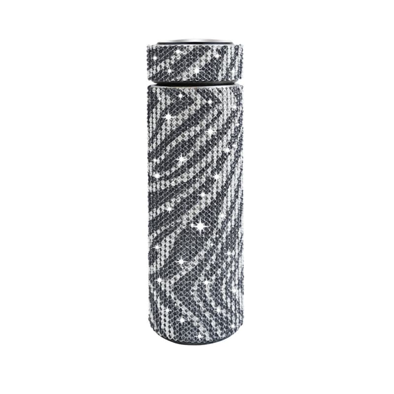 500ml Stainless Steel Rhinestone Smart Tumbler with LED Temperature Display