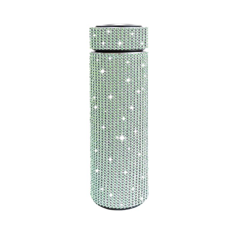 500ml Stainless Steel Rhinestone Smart Tumbler with LED Temperature Display
