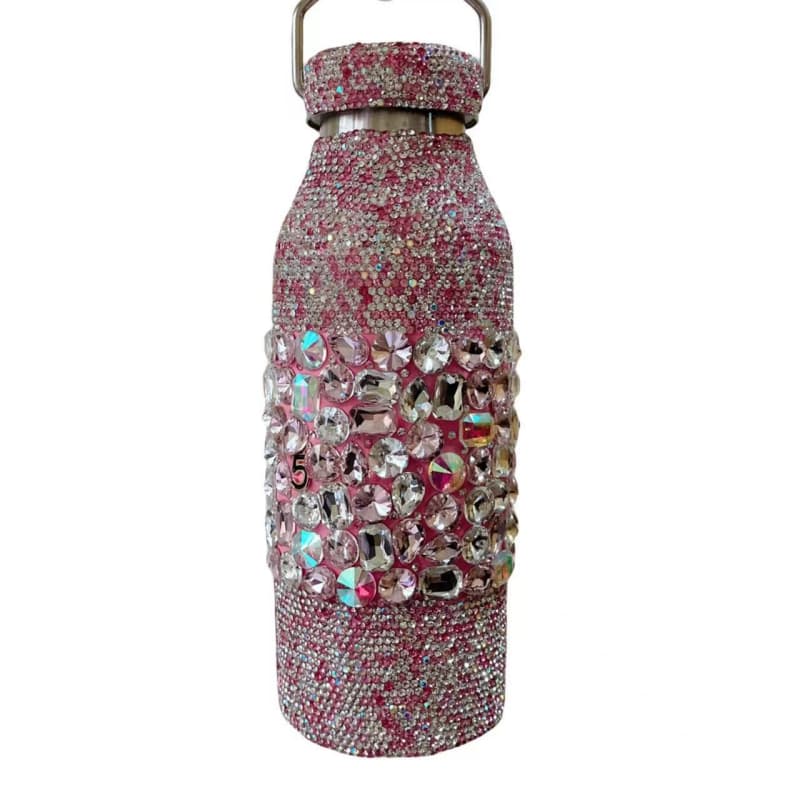 500ml Rhinestone Stainless Steel Tumbler - Vacuum Insulated Hot Cold Cup