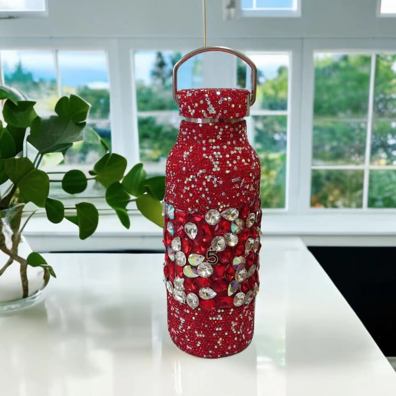 500ml Rhinestone Stainless Steel Tumbler - Vacuum Insulated Hot Cold Cup