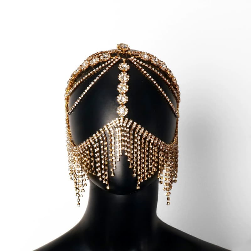 Sexy Rhinestone Face Mask - Sparkling Party Masquerade
