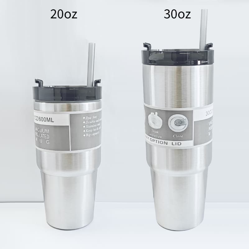 20 Oz 30 Oz Rhinestone Tumbler Stainless Steel Vacuum Insulated Cup with Straw 1 Pc