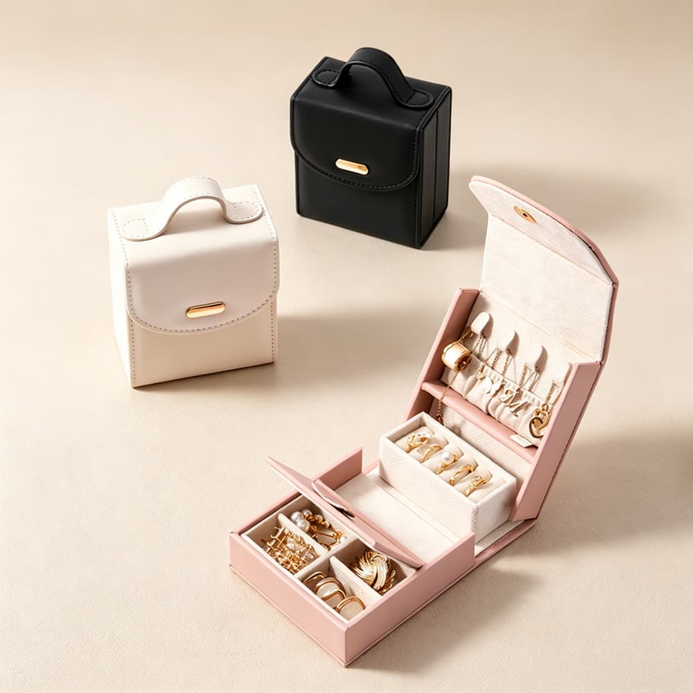 Everyday Keepsake｜Portable Travel Jewelry Organizer for Rings, Earrings & Necklaces