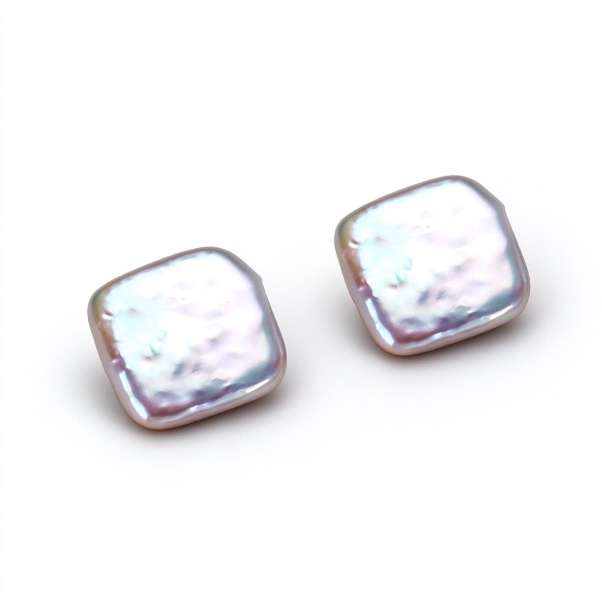 11×11 mm Natural Freshwater Baroque Square Pearls – High-Luster, 20 PCS