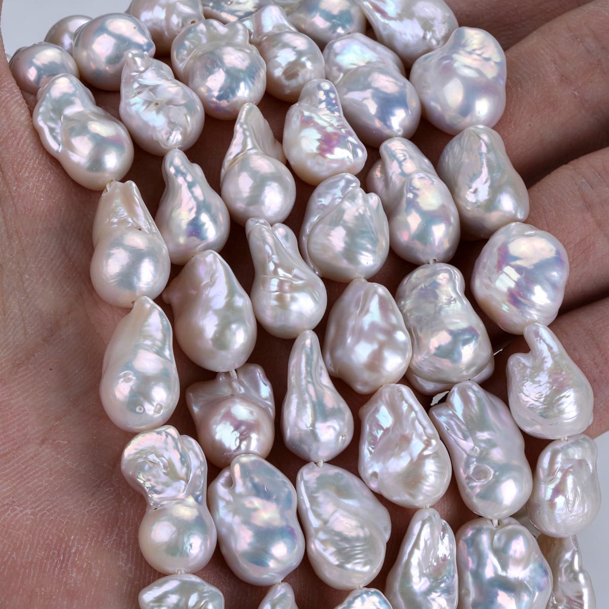 Natural Freshwater Baroque Pearl Bead Strand – Semi-Finished Jewelry Making Supply