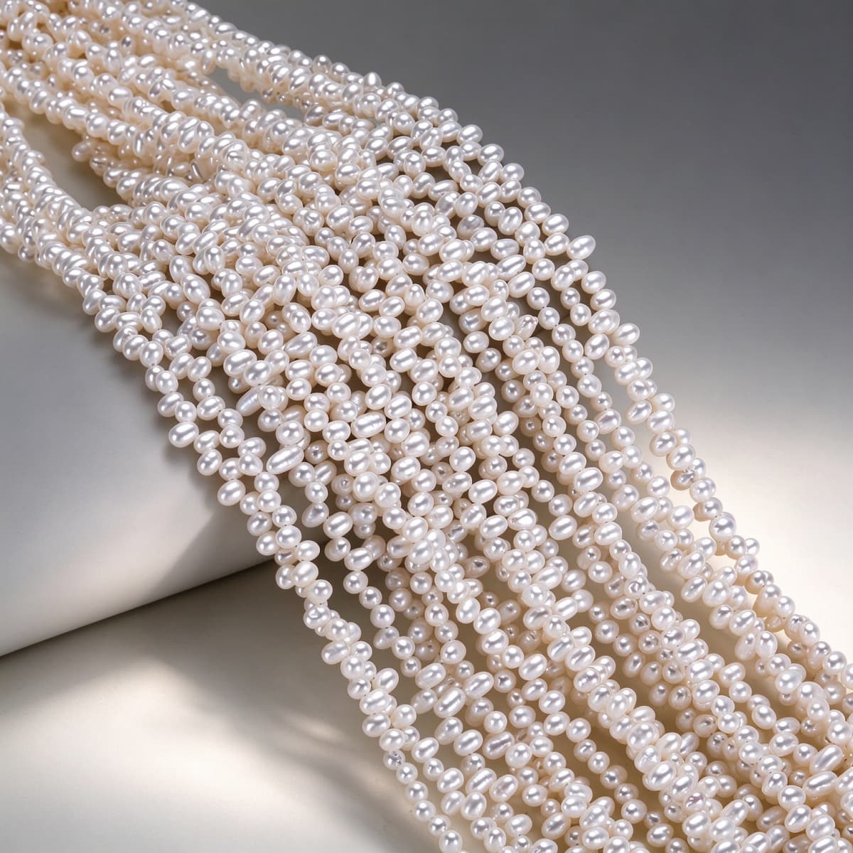 4–5 mm Natural Freshwater Rice Pearls Strand – DIY Jewelry Making